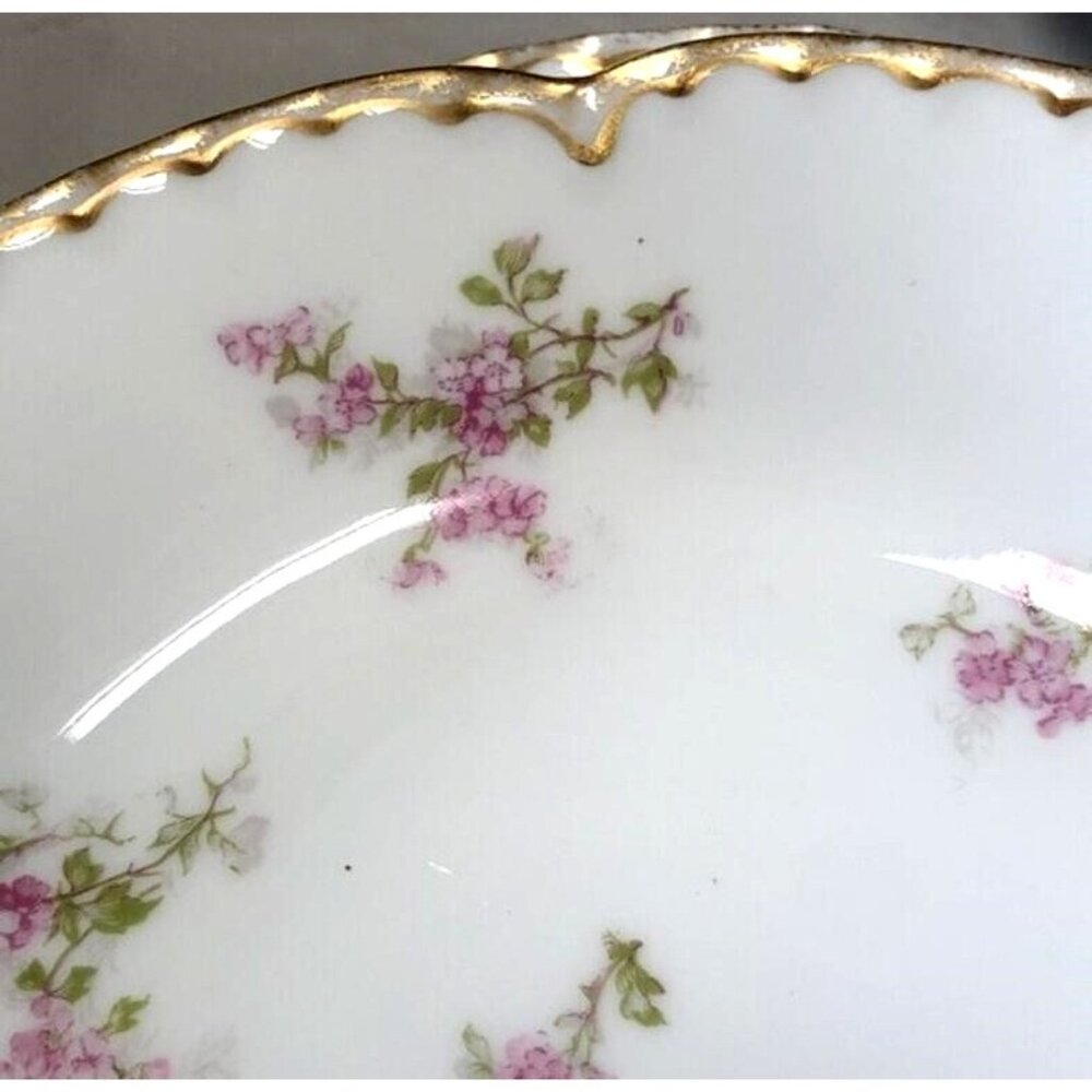 18 Pc Antique Haviland Limoges France Porcelain Schleiger 340 Double Gold Set - Picture 8 of 11